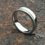 Men's Titanium Wedding Ring With Personalisation, thumbnail 4 of 7