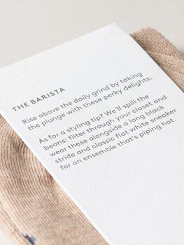 The Barista – Luxury Coffee Themed Socks, 3 of 8