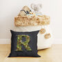 Christmas Garland Letter Alphabet Cushion, thumbnail 1 of 11