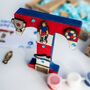 Personalised Paint Your Own Football Wooden Letter, thumbnail 2 of 7