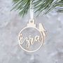 Personalised Christmas Robin Bauble Decoration, thumbnail 1 of 4