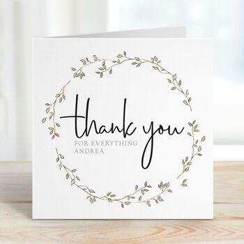 Personalised Thank You For Everything Card, 5 of 5