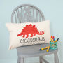 Personalised Velveteen Dinosaur Children's Cushion, thumbnail 3 of 12