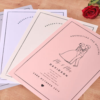 Personalised Couples First Dance Wedding Print, 4 of 7