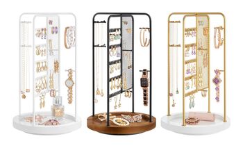 Rotating Jewellery Stand Four Section Organiser, 7 of 7