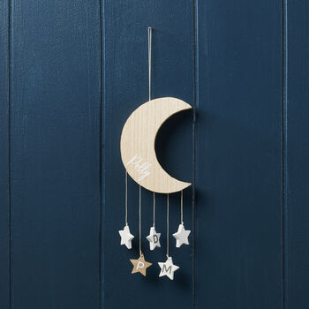 Personalised Moon And Stars Family Wall Hanging, 3 of 4