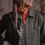 Womens 'The Trailblazer' Olive Green Chore Jacket, thumbnail 3 of 7