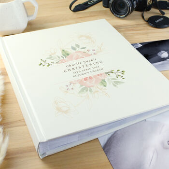 Personalised Floral Wedding Photo Album, 6 of 6