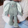 New Baby Gifts Personalised Bunny Soft Toy, thumbnail 2 of 9