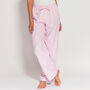 Women's Pink And White Stripe Trousers, thumbnail 1 of 5