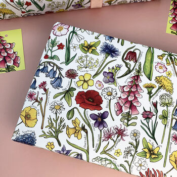 Wildflowers Of Britain Wrapping Paper Set, 6 of 11