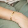 Stainless Steel Gold Plated Flat Snake Bracelet, thumbnail 2 of 4