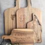 Small Personalised Acacia Serving Board Gift, thumbnail 4 of 5