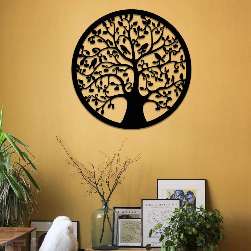 Wooden Mystery Tree Of Life Round Home Room Wall Art By Duke Craft