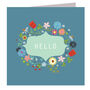 Floral Hello Greetings Card, thumbnail 2 of 5