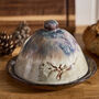 Glazed Marble Effect Butter Dish, thumbnail 1 of 4