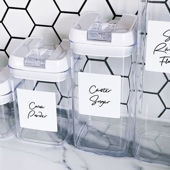Airtight Clear Plastic Jar With Personalised Label, 4 of 8