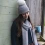 Winter Cashmere Scarf And Hat Women's Gift Set, thumbnail 4 of 7