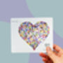 Multicoloured Butterfly Heart Sticker, thumbnail 2 of 6