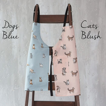 Children’s Dog Print Apron | Kids Aprons With Cat, Duck And Bunny Prints, 4 of 12