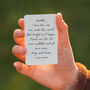 Personalised Father's Day's Photo And Message Metal Wallet Card, thumbnail 3 of 5