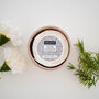 Lino Print Botanical Candle Pot With Refill Blush Pink, thumbnail 3 of 7