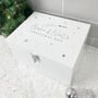 Personalised White Wooden Couples Christmas Eve Box Three Sizes 22cm | 27cm | 30cm, thumbnail 7 of 8