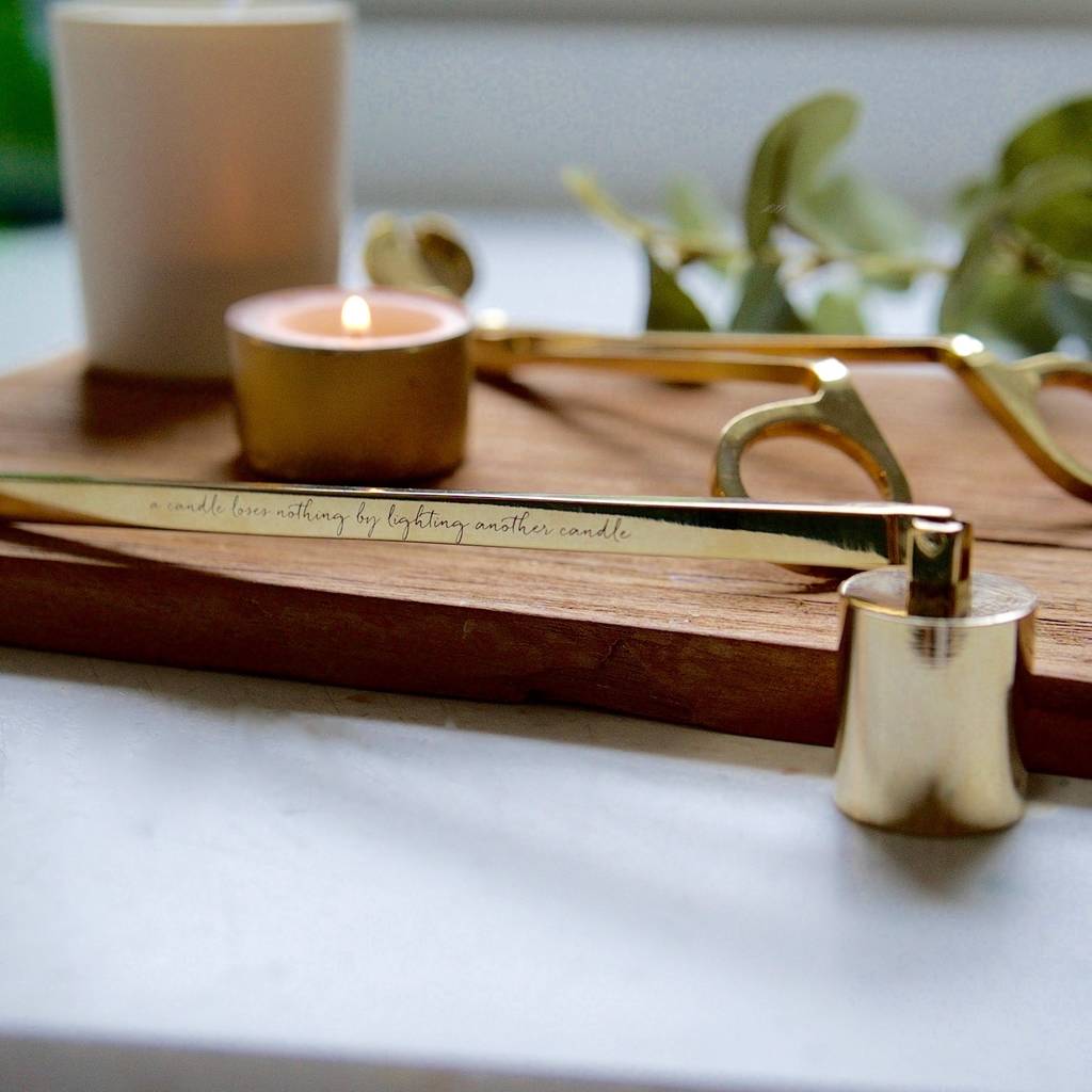 Personalised Candle Snuffer And Wick Trimmer Set By Illumer