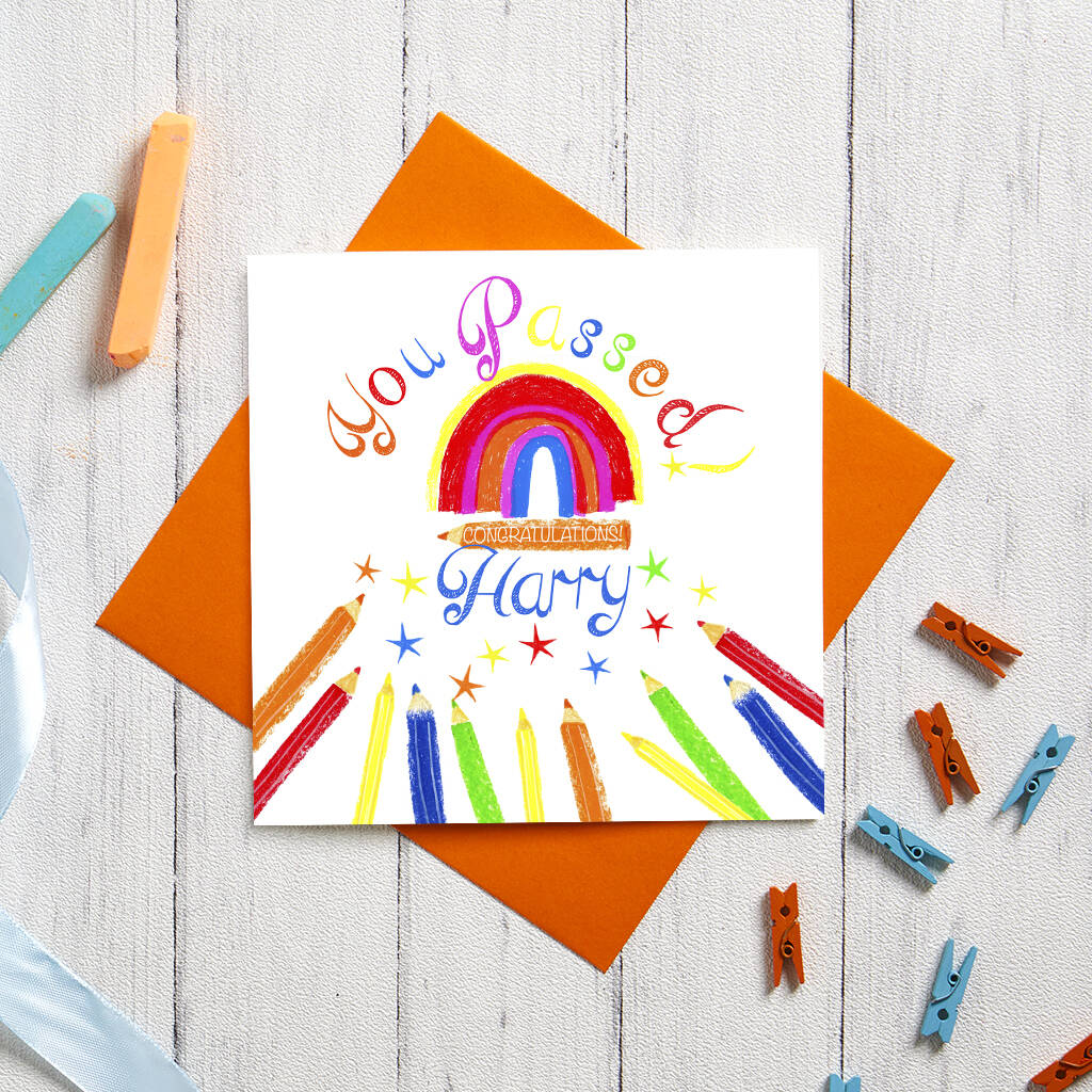 You Passed Customisable Card By Paper Princess | notonthehighstreet.com