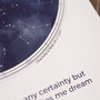 Personalised Constellations Print With Quote, thumbnail 2 of 5