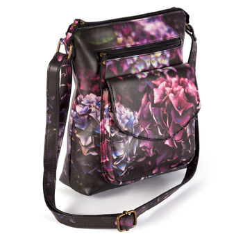 Crossbody Handbag With Jewel Hydrangea Floral Print, 2 of 5