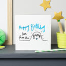 Happy Birthday From The Bump Card By Oops A Doodle | notonthehighstreet.com