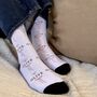 Personalised Simple Bow And Name Socks, thumbnail 7 of 7