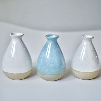 Ceramic Bud Vase Trio, 3 of 7