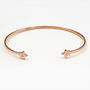 Personalised 18 Ct Rose Gold Open Bangle, thumbnail 3 of 5