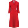 Lucille Dress In Lipstick Red 1940s Style, thumbnail 1 of 2