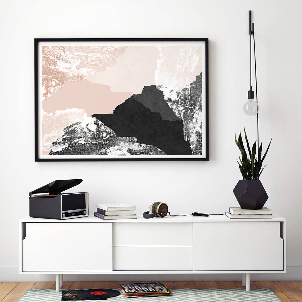 large abstract wall  art  print  living  room  art  by bronagh 