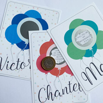 Personalised Wedding Balloon Scratchcard, 5 of 6