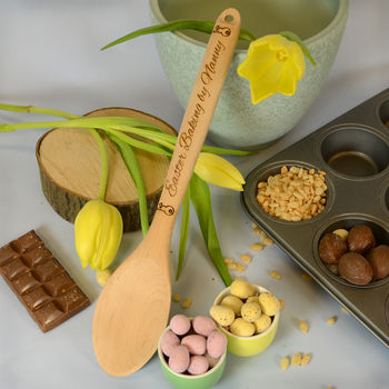 Personalised Wooden Spoon 'Easter', 2 of 3