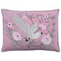 Chinoiserie Bird Of Paradise Wool Cushion, thumbnail 2 of 2