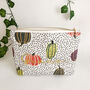 Personalised Pumpkin Print Make Up Pouch Bag, thumbnail 3 of 5