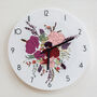 Floral Bouquet Acrylic Wall Clock, thumbnail 3 of 5