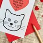 Personalised Cat Mother's Day Card, thumbnail 2 of 3