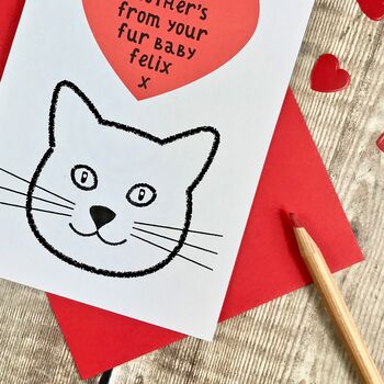 Personalised Cat Mother's Day Card, 2 of 3