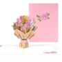 Pop Up 3D Blank Card Floral Bouquet, thumbnail 1 of 4