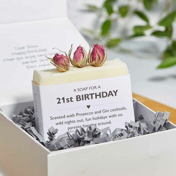 Personalised 21st Birthday Soap Gift, 3 of 5
