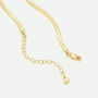 9ct Yellow Gold Herringbone Chain Necklace, thumbnail 4 of 5