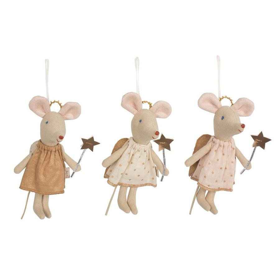 maileg mouse angel fairy with gold wand by little baby company ...