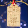 Baby's First Christmas Letter Wooden Tag Decoration, thumbnail 6 of 6