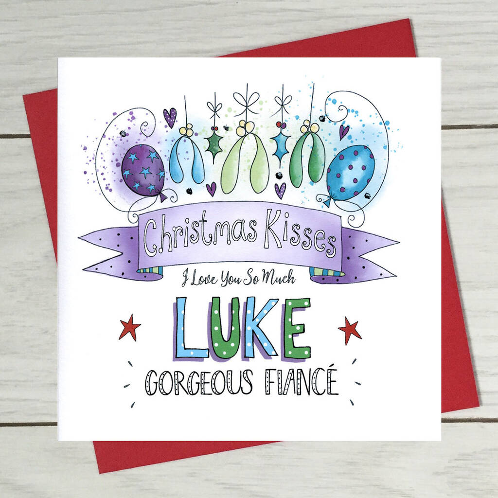 Fiancee Christmas Card By Claire Sowden Design